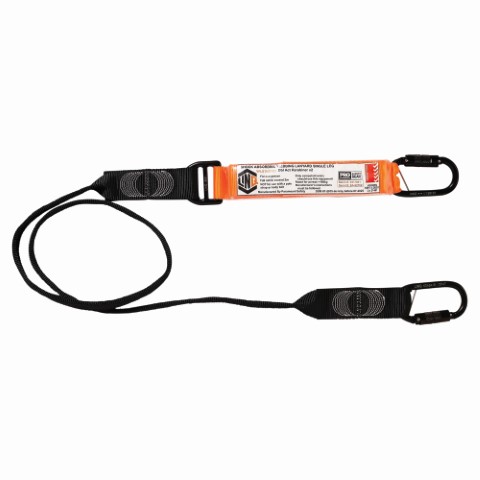 LINQ WEBBING LANYARD SNG LEG; 2 X DBL ACTION KARABINER 